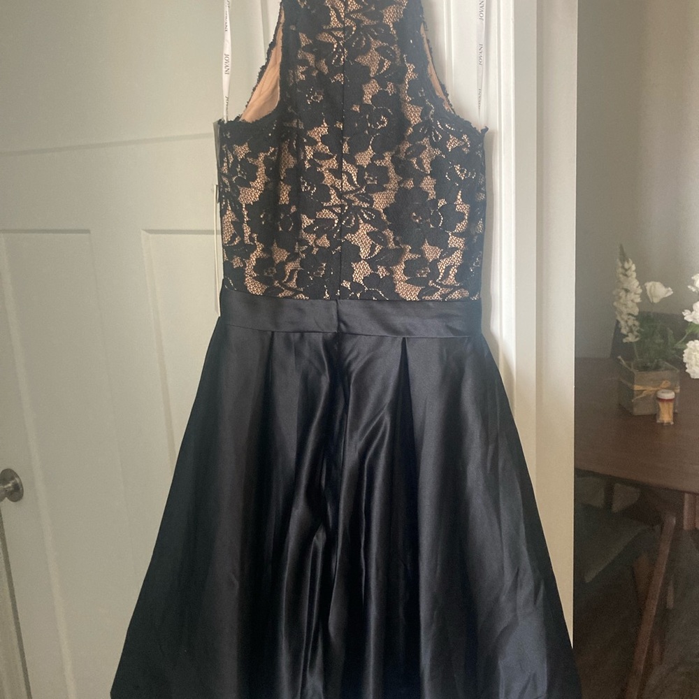 JOVANI - 55300 LACE HALTER NECK A-LINE DRESS